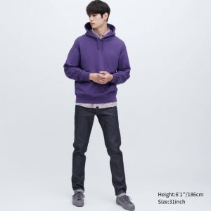Men Uniqlo Stretch Selvedge Slim Fit Jeans Navy | 6085280