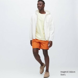 Men Uniqlo Swim Active Shorts Orange | 3626018