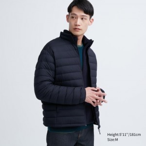 Men Uniqlo Ultra Light Down Jackets Navy | 2238916