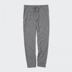 Men Uniqlo Ultra Stretch Active Jogger Pants Grey | 3242839