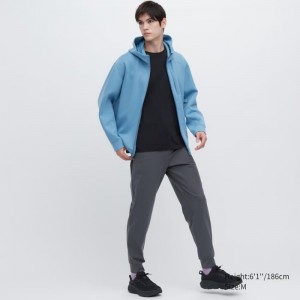 Men Uniqlo Ultra Stretch Dry-ex Jogger Pants Grey | 1240822