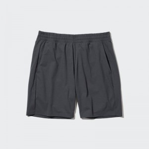 Men Uniqlo Ultra Stretch Dry-ex Shorts Grey | 8948080