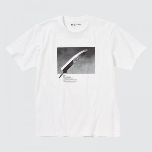 Men Uniqlo Ut Archive Ut Bleach Short-sleeve Graphic T Shirts White | 9545523