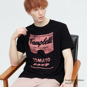 Men Uniqlo Ut Archive Ut Short Sleeve Graphic Andy Warhol T Shirts Black | 1573273