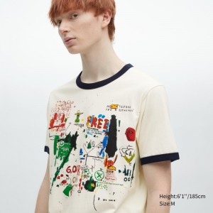 Men Uniqlo Ut Archive Ut Short Sleeve Graphic Jean-michel Basquiat T Shirts White | 8601122