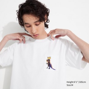 Men Uniqlo Ut Archive Ut Short Sleeve Graphic Jean-michel Basquiat T Shirts White | 3892457