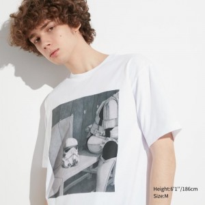 Men Uniqlo Utgp2023: Magic For All Ut Short-sleeve Graphic Jim Chen-hsiang Hu T Shirts White | 1377407