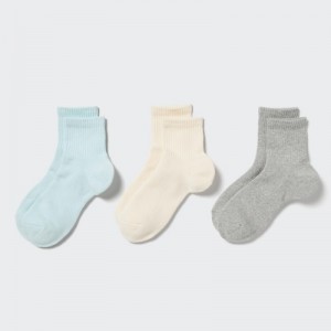 Women Uniqlo 3 Pack Socks Grey | 7062166