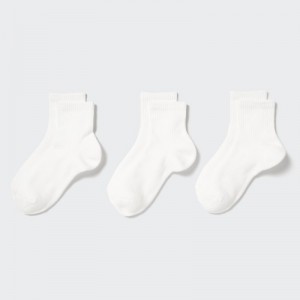 Women Uniqlo 3 Pack Socks White | 1240706