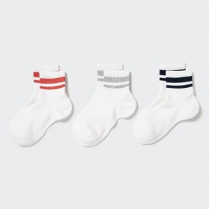 Women Uniqlo 3 Pack Socks White | 8530520