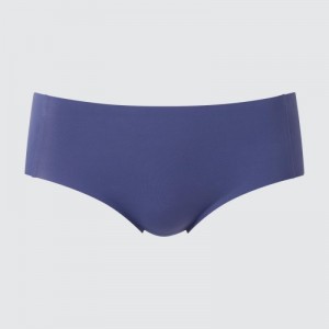 Women Uniqlo AIRism Ultra Seamless Hiphugger Briefs Blue | 6676990