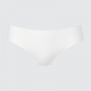 Women Uniqlo AIRism Ultra Seamless Regular Briefs White | 7028120