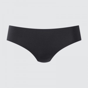 Women Uniqlo AIRism Ultra Seamless Regular Briefs Black | 5312353