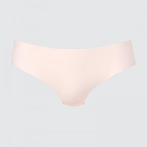 Women Uniqlo AIRism Ultra Seamless Regular Briefs Pink | 4635241