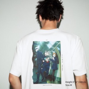 Women Uniqlo Anime JUJUTSU KAISEN Season 2 UT Short-Sleeve T Shirts White | 3372103