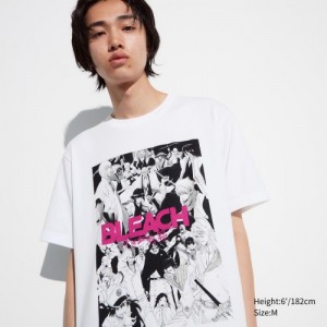 Women Uniqlo BLEACH: Thousand-Year Blood War UT Short-Sleeve T Shirts White | 4350003