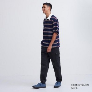 Women Uniqlo Cargo Joggers Black | 6781563