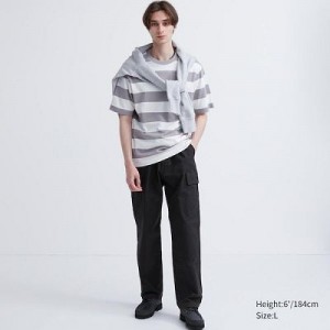 Women Uniqlo Cargo Pants Black | 8182704