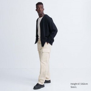 Women Uniqlo Cargo Pants White | 4514449