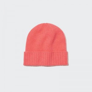 Women Uniqlo Cashmere Knitted Beanie Pink | 538705