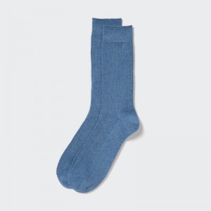 Women Uniqlo Colorful 50 Socks Blue | 3400428