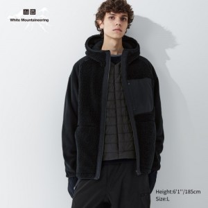 Women Uniqlo Fleece Full-Zip Long-Sleeve Hoodie Black | 7846643