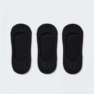 Women Uniqlo Footsies 3 Pack (Low Cut) Socks Black | 5062382
