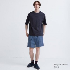 Women Uniqlo Geared Shorts Blue | 6060044