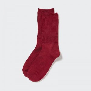 Women Uniqlo HEATTECH 2-Way Socks Red | 8328812
