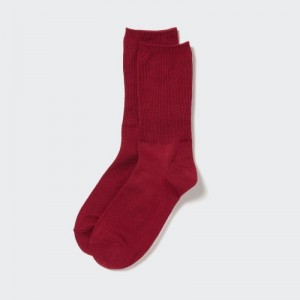 Women Uniqlo HEATTECH 2-Way Socks Red | 9207088