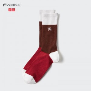 Women Uniqlo HEATTECH Anti-Odor Socks Brown | 3911307
