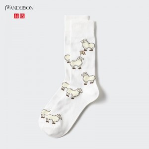 Women Uniqlo HEATTECH Anti-Odor Socks White | 6282289