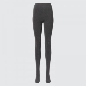 Women Uniqlo HEATTECH Extra Warm Pile-Lined Tight Grey | 8620988