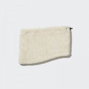 Women Uniqlo HEATTECH Fluffy Yarn Neck Warmer White | 8997906