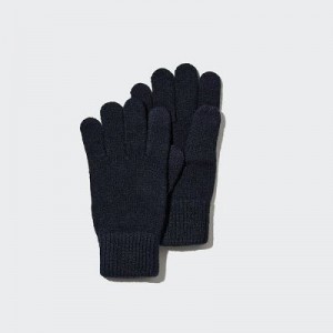 Women Uniqlo HEATTECH Gloves Navy | 2793081