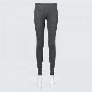 Women Uniqlo HEATTECH Leggings Grey | 4352585