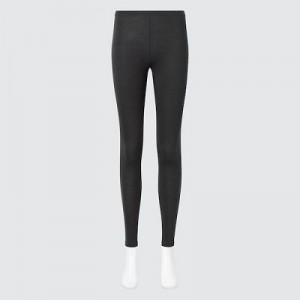 Women Uniqlo HEATTECH Leggings Grey | 4744958
