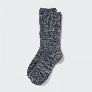 Women Uniqlo HEATTECH Loose Ribbed Socks Grey | 7024598