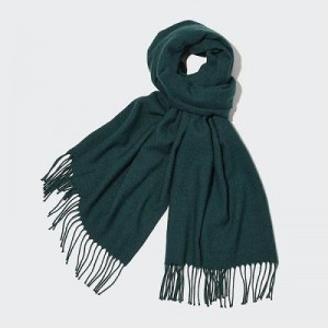 Women Uniqlo HEATTECH Scarves Green | 9767032