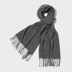 Women Uniqlo HEATTECH Scarves Grey | 6861671