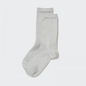 Women Uniqlo HEATTECH Socks Grey | 3497365