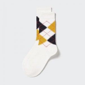 Women Uniqlo HEATTECH Socks White | 3042137