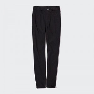 Women Uniqlo HEATTECH Ultra Stretch High-Rise Pants Black | 8190227