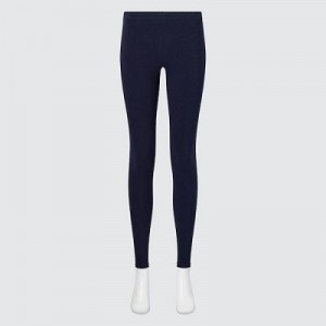 Women Uniqlo HEATTECH Ultra Warm Leggings Navy | 2529455