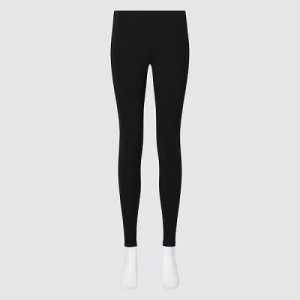 Women Uniqlo HEATTECH Ultra Warm Leggings Black | 7858743