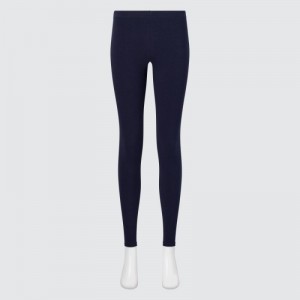 Women Uniqlo HEATTECH Ultra Warm Leggings Navy | 4873425