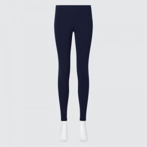 Women Uniqlo HEATTECH Ultra Warm Leggings Navy | 1174350