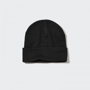Women Uniqlo HEATTECH Watch Caps Black | 5067924