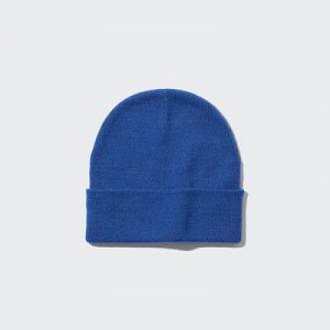 Women Uniqlo HEATTECH Watch Caps Blue | 4982393