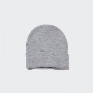 Women Uniqlo HEATTECH Watch Caps Grey | 2871823